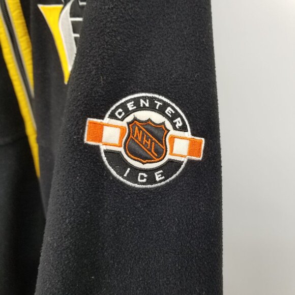 Vintage Pro Player Reversible Black Pittsburgh Penguins Jacket XL 90s Streetwear - Picture 14 of 16